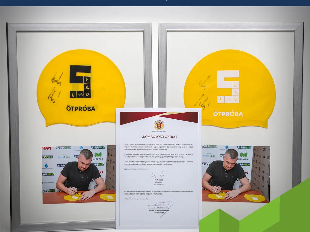 Jótékonysági licit Cseh László úszósapkáira