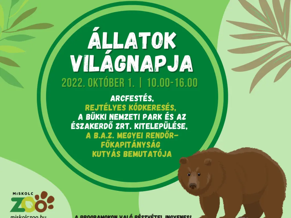 Állatok világnapja október 1-jén