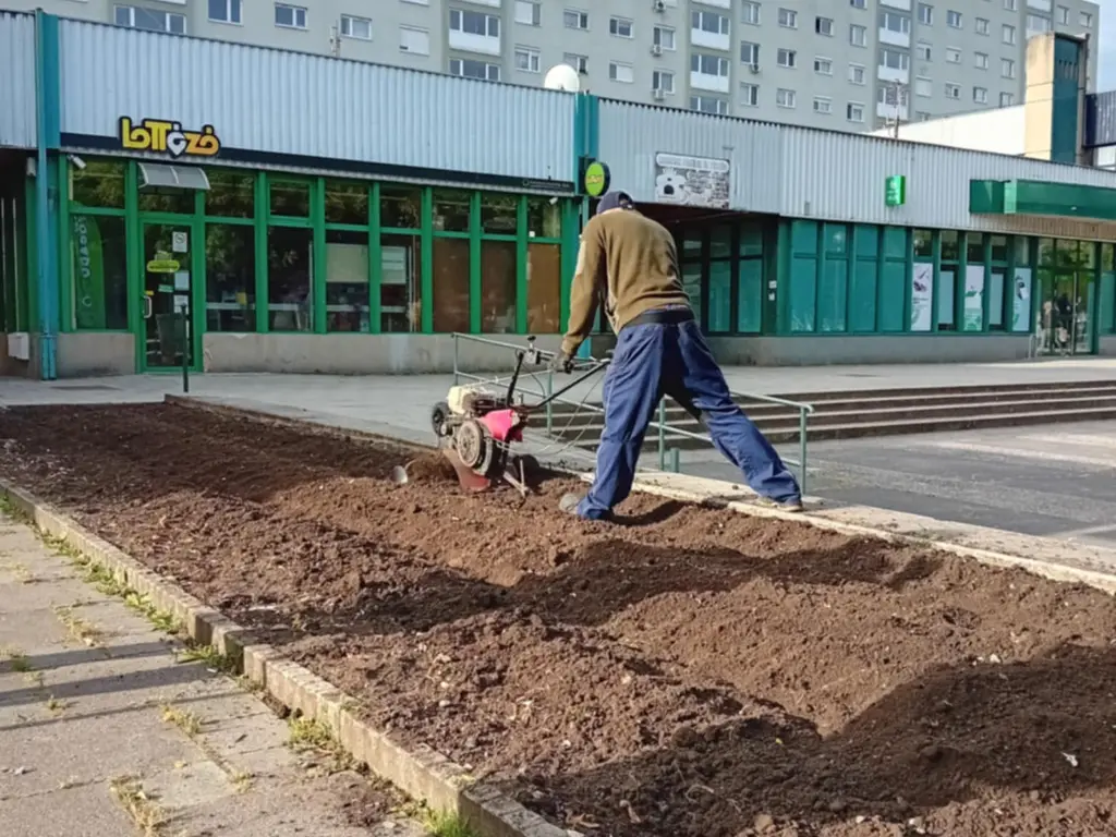 virágágyások előkészítése