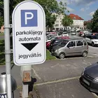 Parkoló a Szent István térnél Fotó: Juhász Ákos